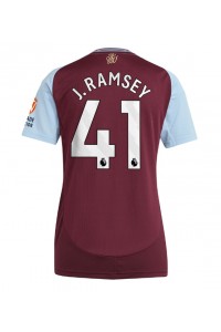 Aston Villa Jacob Ramsey #41 Voetbaltruitje Thuis tenue Dames 2024-25 Korte Mouw